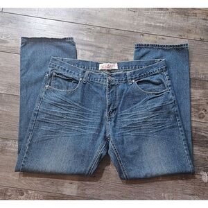 HAZE SOCIETY Men's Dark Wash Denim w/ Crinkle Detail Size 40x32